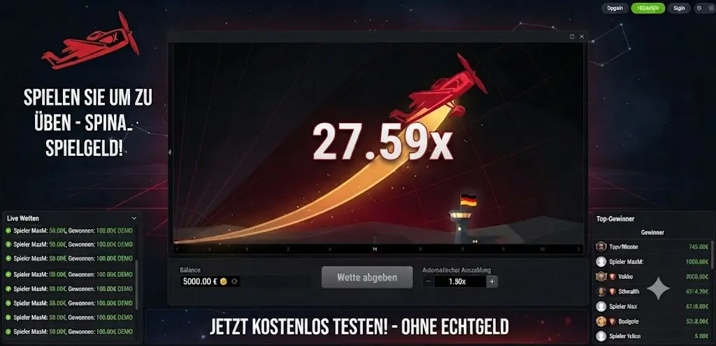 Aviator Demo Modus im Browser
